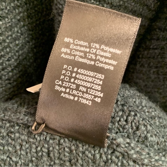 Aritzia The Babaton Group Forest Green Slouchy Oversize Open Front Cardigan XS/S - Picture 10 of 10